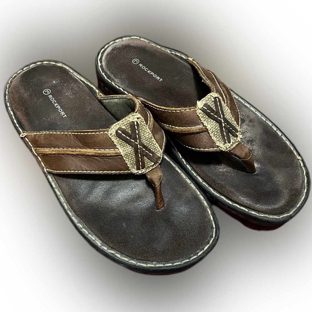 Rockport leather sandals, size 10
